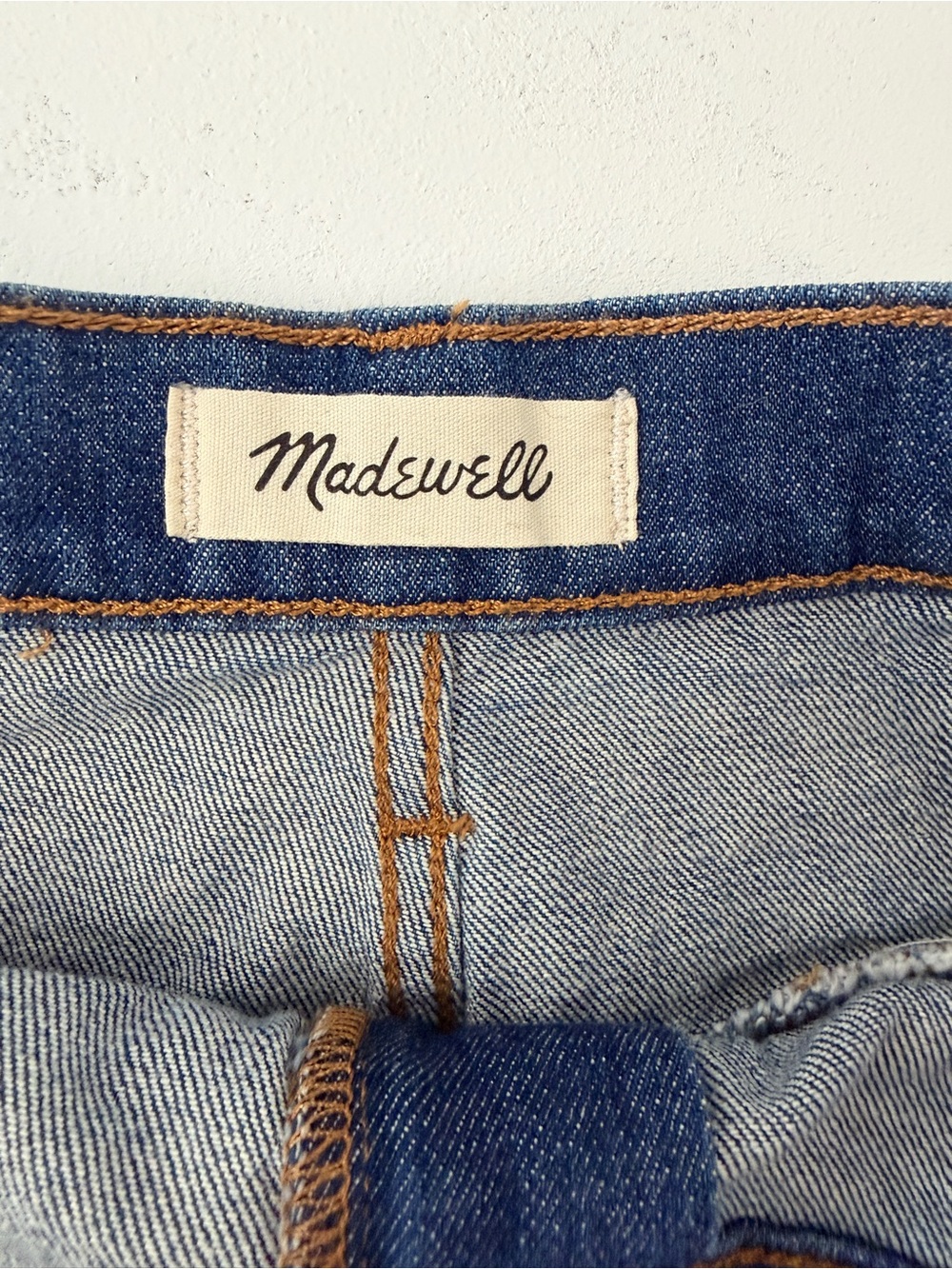 Madewell Dark Blue Stretch Denim A-Line Mini Skirt Women’s size 29 - Picture 4 of 10